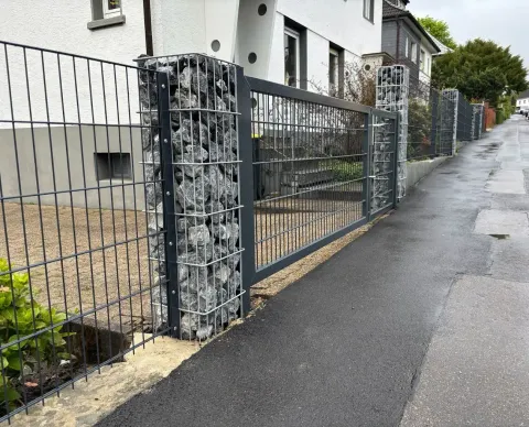 Gabionen und Steinzäune in Augsburg - fachgerechte Ausführung vor Ort